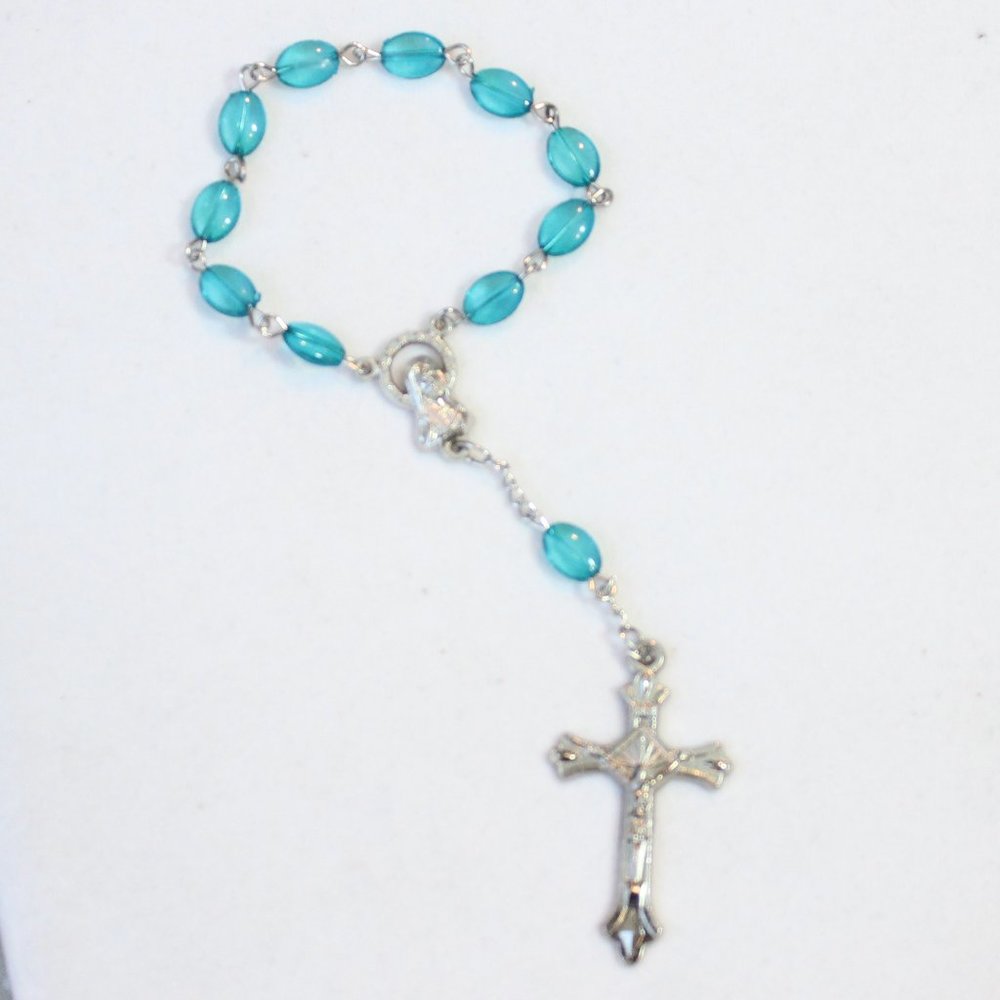 †† New St. Peregrine "Pray For Us" Good Health Rosary Bracelet  ††